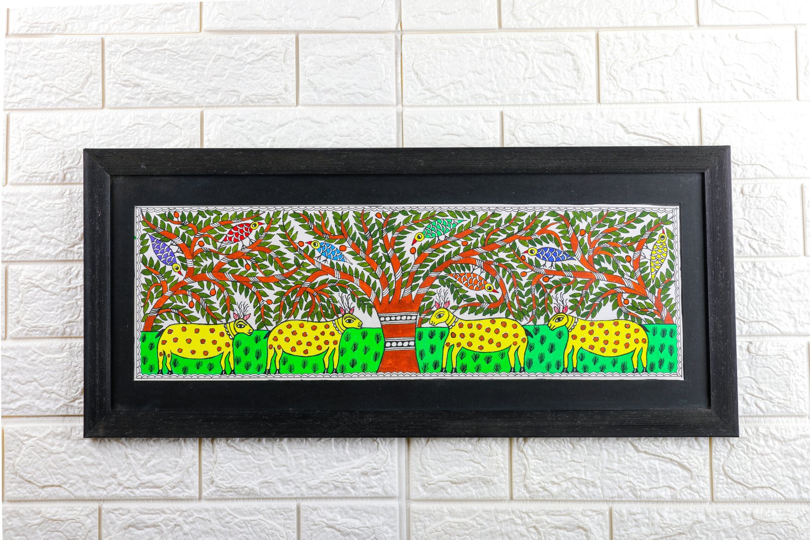 Wall Art (Madhubani Painting with frame)