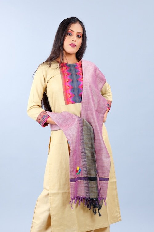 Hand Embroidery Sujni work Dupatta