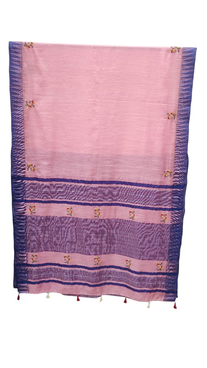 Saree - cotton chanderi - Bakhiya
